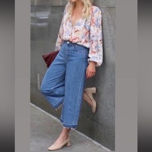 Kate Spade tan/stone suede pumps with chunky heel